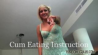 Femdom Mistress Delivers Ball Kicking Humiliation in POV Domination Instruction