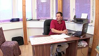 german teen fucks teacher for better grades in office roleplay 😏