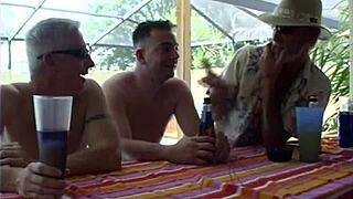 Dixie Squirts At Trailer Park Pool Bar Gangbang
