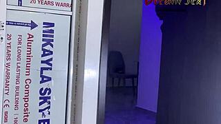 ebony hookup girl gets hardcore sex, oiled ass fucked by monster cock to creampie!