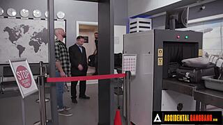 Hot Whitney Wright accidentally gets gangbanged by security