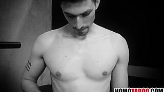 同志继父儿子健身教练三人狂干