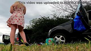 No Panties Girls Outdoors Fun On Try On Haul Day With Lingerie And Short Summer Dress And Miniskirts