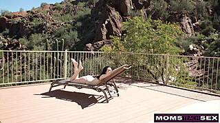 Stepmilf Silvia Saige and Aria Alexander Take Turns on Neighbor's Huge Cock