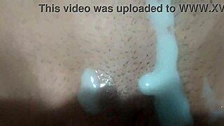 mature woman fucks young guy hard, loves it, cum on tits