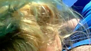 Cheating Blonde Whore Sucks Cock Publicly For Facial