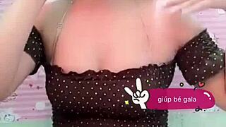 Asian girl in skirt showing red panties upskirt