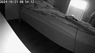 wife installed hidden camera filming husband's cheating with housekeeper real video