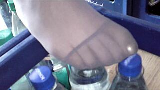 Little Angel26 Shows Nylon Toes And Feet