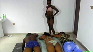 Ebony BBW joins 4some with big ass and monster cock