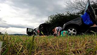 No Panties Girls Outdoors Fun On Try On Haul Day With Lingerie And Short Summer Dress And Miniskirts