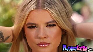 Beautiful Blonde Teen Sky Wonderland Teases With Slender Curves