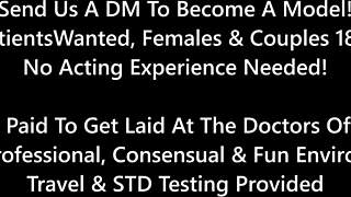 Channy Crossfire's pre-employment physical in Hollywood involves spreading and masturbation.