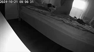 wife installed hidden camera filming husband's cheating with housekeeper real video