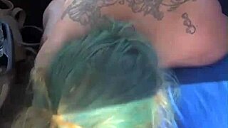 Cheating Blonde Whore Sucks Cock Publicly For Facial
