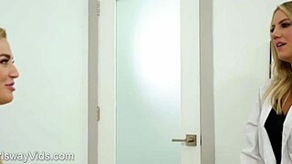 Horny Lesbian Nurse Feels Deep Emotions Kissing and Licking Teen 18+ Pussy in Hospital