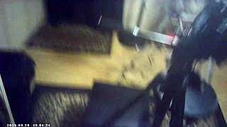 Skinny Brunette Babe Meets Italian Pound Machine Behind Scenes