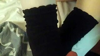 Foot Fetish With Socks Strokes Cock