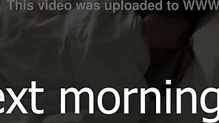 Hot Stepmom Shares Bed And Ass With Stepson In Hotel