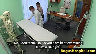 hairy babe gets banged by doctor