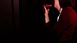 Student in costume sucks cock at gloryhole first time