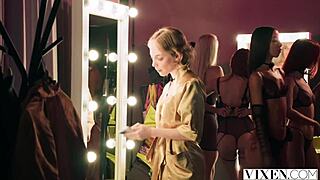 Vixen runway model Bella Spark devours Christian's thick cock in passionate scenes