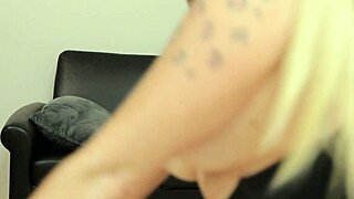 Samantha MILF Casting Interview on Sofa with Blonde Big Tits American Oral Brutal Pain