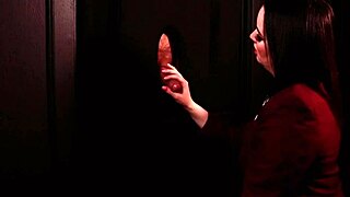 Student in costume sucks cock at gloryhole first time