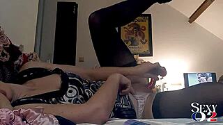 full video of french amateur slut in black satin panties fucking doggystyle