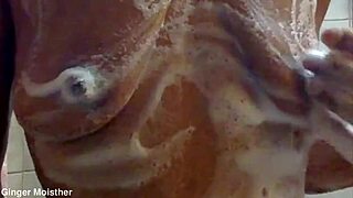 I Love Soapy Wet Nipples and Tits Closeup on Belly