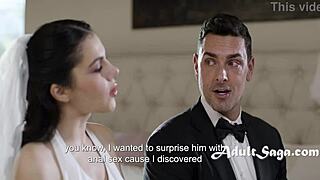 best man fucks bride valentina nappi's ass in veil on wedding day, so hot! 😍