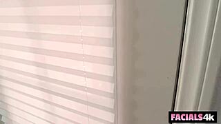 Girl Scout Enjoys A Frosted Face In Fun Activity