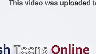 British college student interacts with her teacher in uniform.