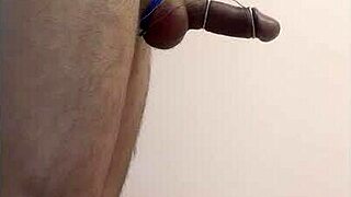 amazing solo orgasm in cage with dirty homemade vibes