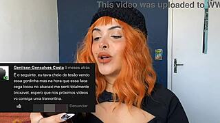 lendo coment�rios do meu v�deo boquete macio gordinha