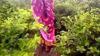 Housewife Porn Video in Flower Garden