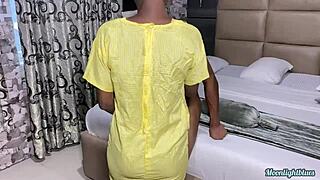 i'm that horny naughty black student seducing the school security with my tight petite body