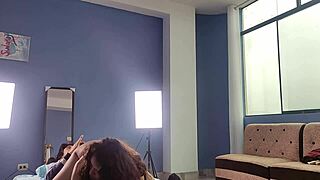 behind the camera, petite 18+ causha with pigtails has first time in dorm