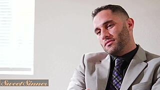 Does maddy may ride boss's cock for cum?