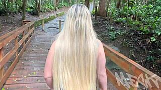 Latina MILF begs for anal quickie in park homemade video.