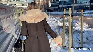 Putalocura - german tourist leidy de leon gives blowjob and swallows cum from torbe in bedroom missionary sex.