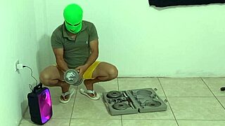 I observed my stepson doing acrobatics in his apartment