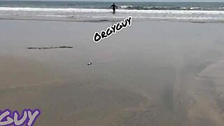 ebony wife flashes pussy at beach house and bends over for doggystyle