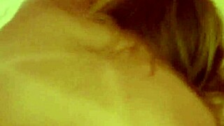 Blonde With Big Tits Fucks Friend's Big Cock While Husband Waits