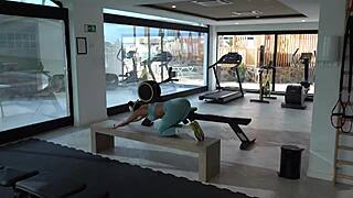 Fit Teen 18+ With Bubble Butt Fucks Personal Trainer After Gym!