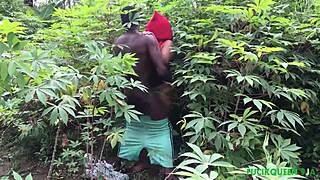 Our first sex experiment with my course mate in the bush, i loves it