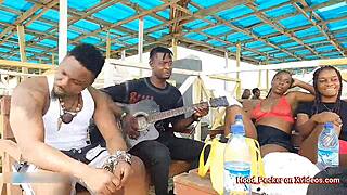 Hit that sexy African ass with monster cock at crib!