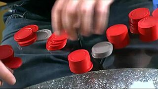 Hannah harper, the sexy blonde milf, starts with a blowjob in heels and fishnets, then rides monster cock cowgirl on the bed, getting her asshole fingered