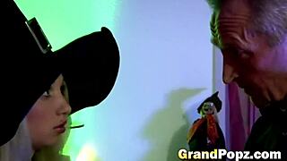 hairless blonde teen 18+ rides old stud in reverse cowgirl position