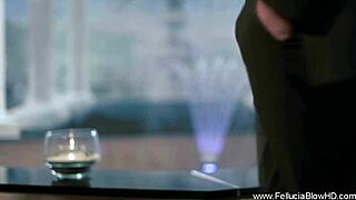 Do you love this silky blonde milf giving a sensual blowjob until cumshot?